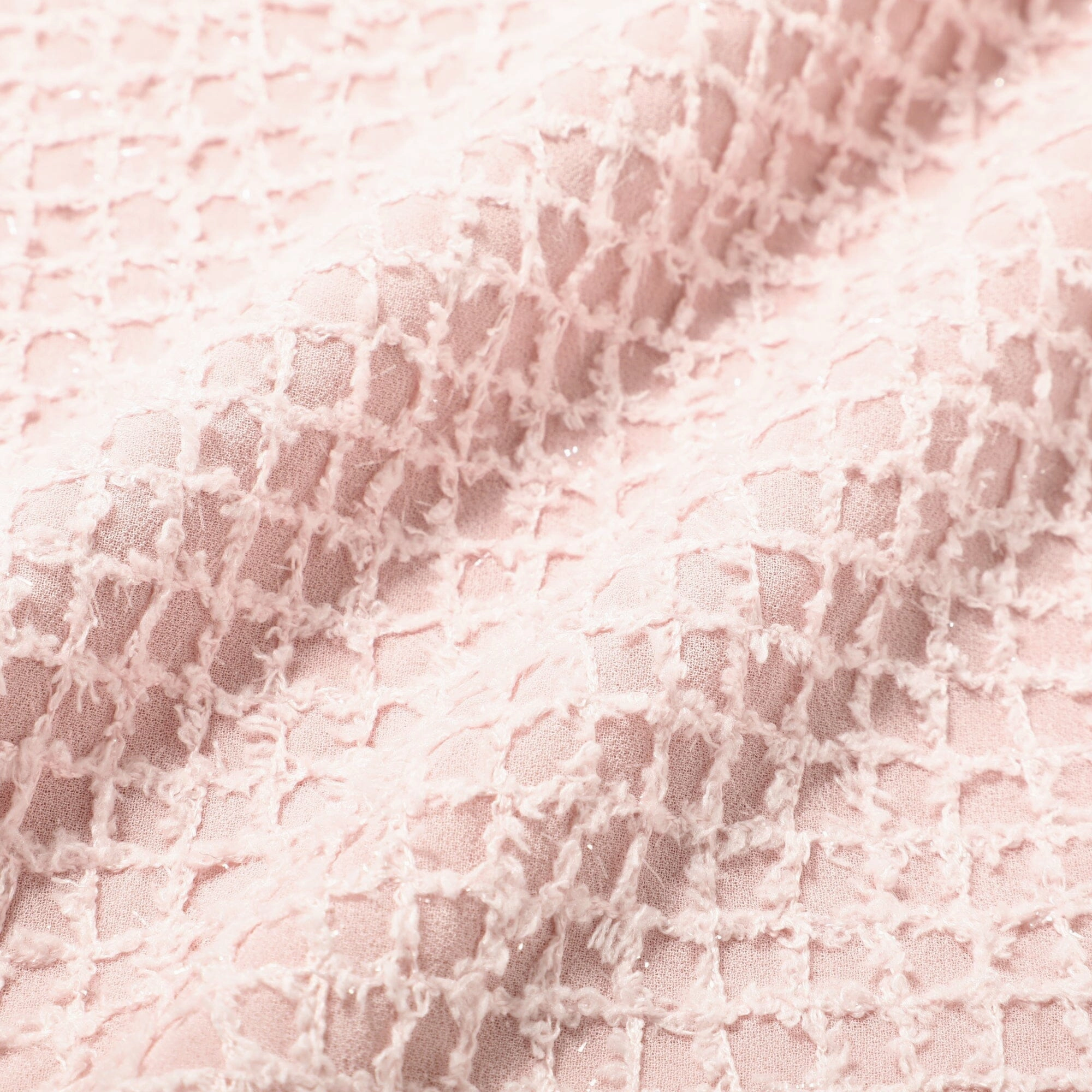 Fancy Grid Cushion Cover 450 X 450 Light Pink