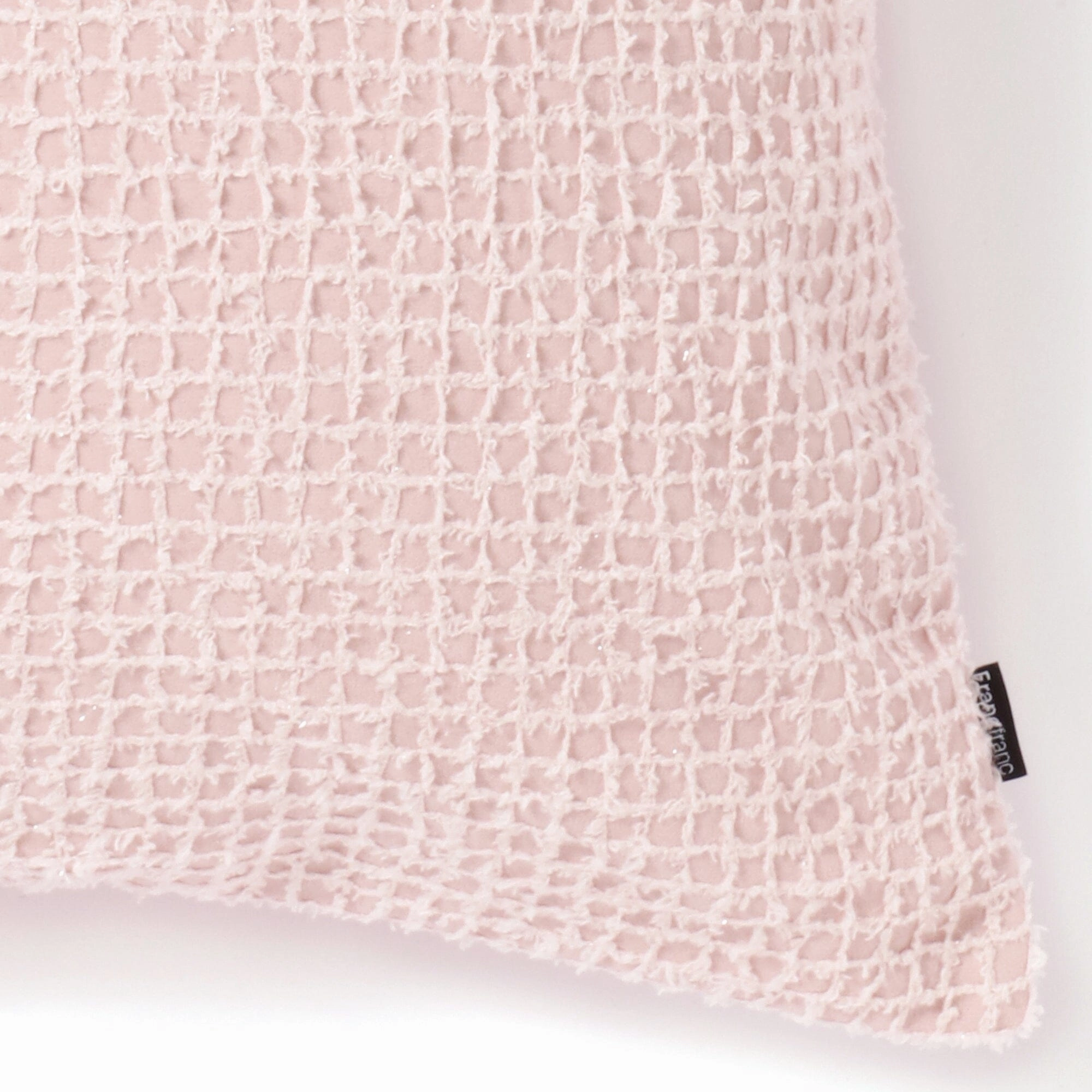 Fancy Grid Cushion Cover 450 X 450 Light Pink