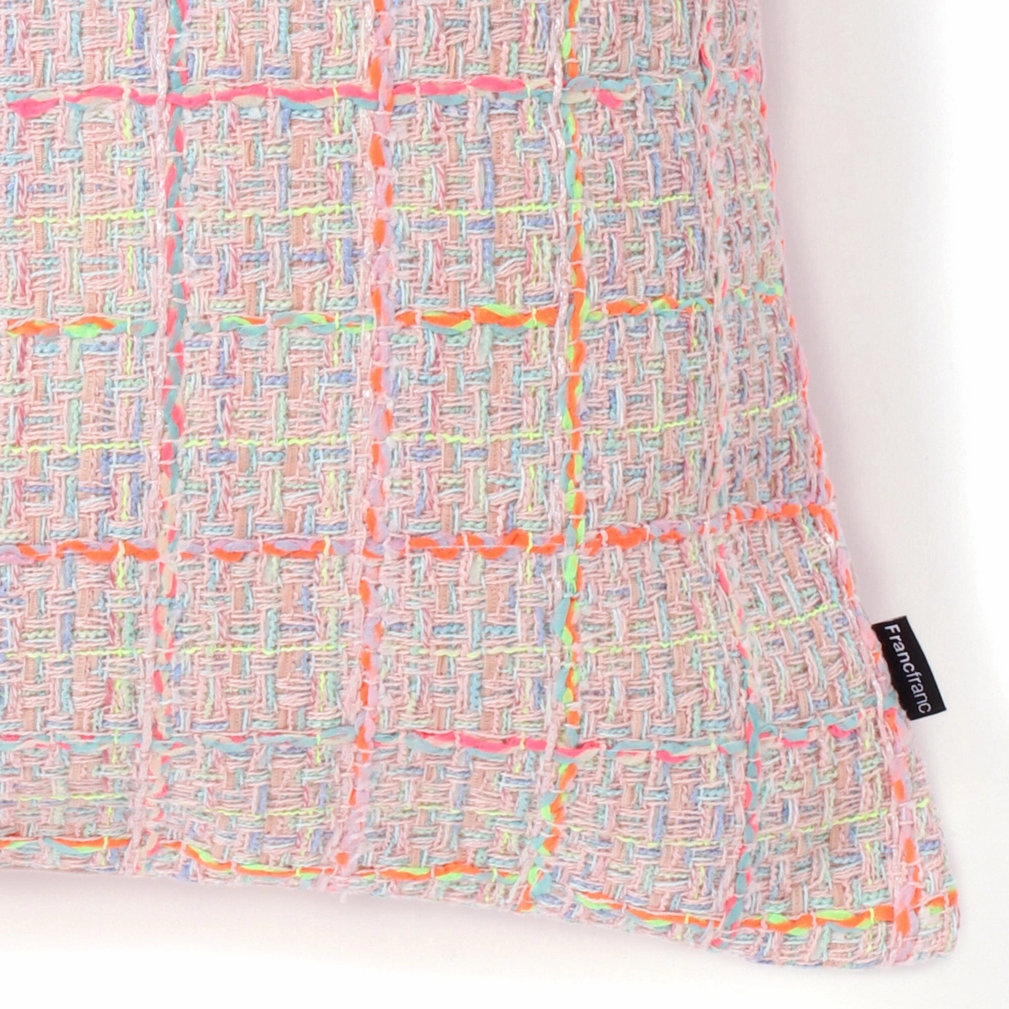 Fancy Tweed Cushion Cover 450 X 450 Pink