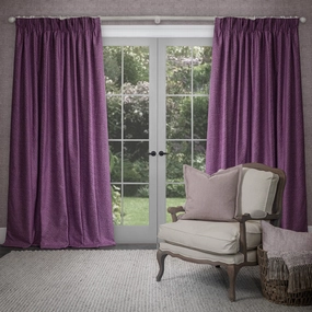 Farley Woven Chenille Pencil Pleat Curtains Damsonbedding sets ,throw blankets 