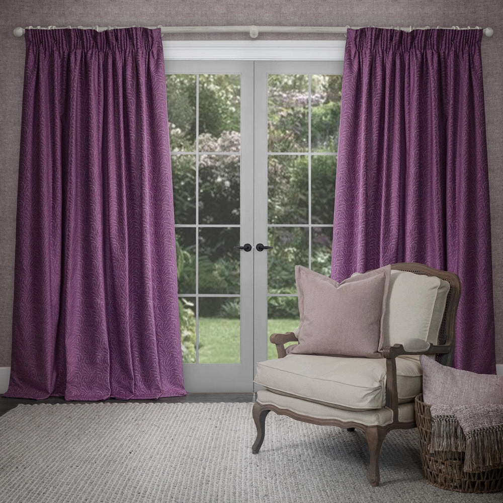 Farley Woven Chenille Pencil Pleat Curtains Damsonhome decor ,wall decor 