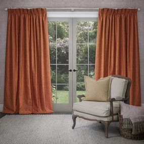 Farley Woven Chenille Pencil Pleat Curtains Rusthome decor ,wall decor 