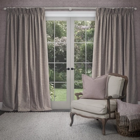 Farley Woven Chenille Pencil Pleat Curtains Trufflebedding sets ,throw blankets 