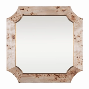 Farra 449MI36B 36x36 Wall Mirror - Poplar Burl/Weathered Brasswall mounted decorative mirror,full length dressing mirror