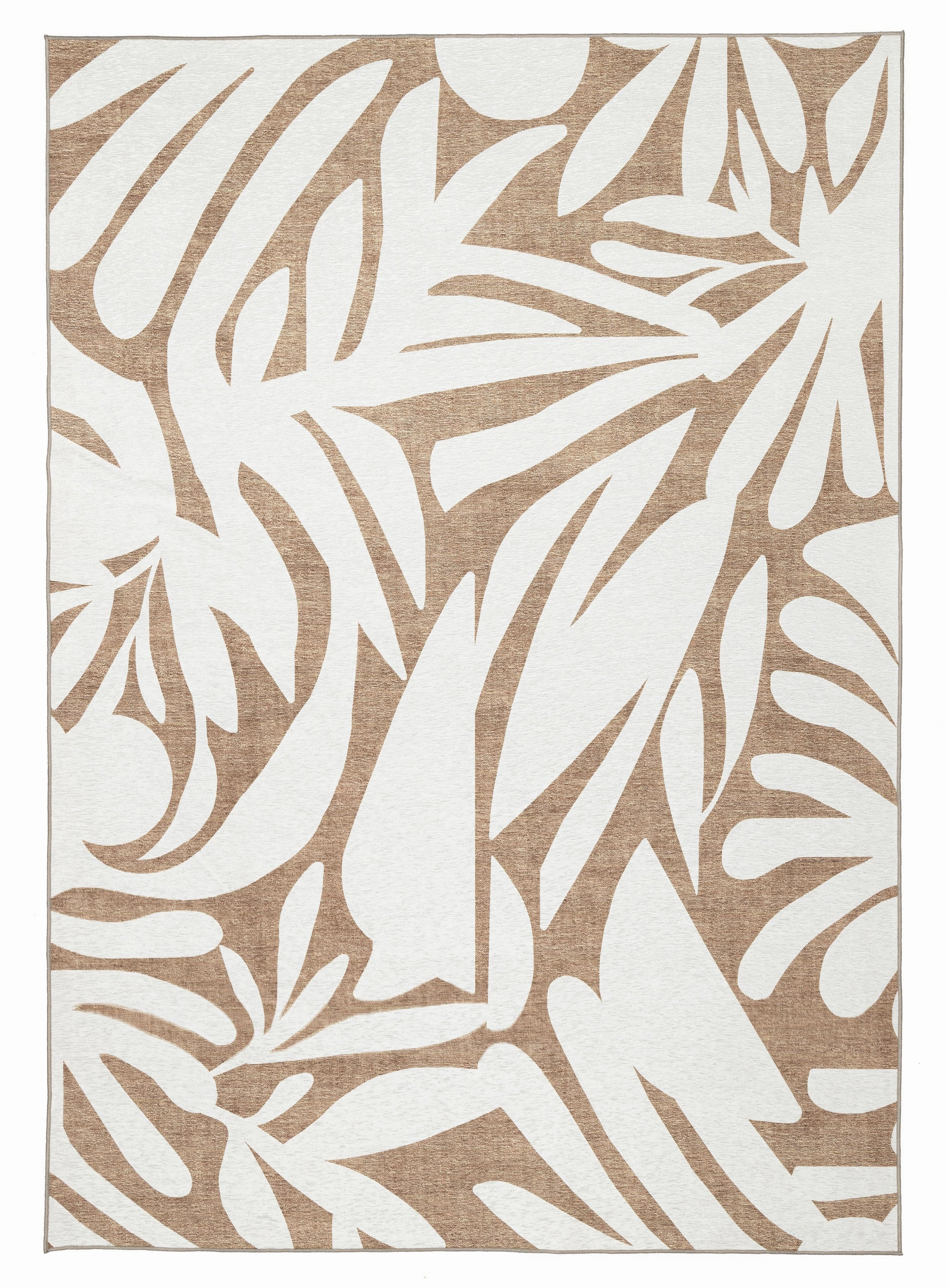 Farshana Beige Cream Indoor Outdoor Washable Rugmodern color block patchwork rug