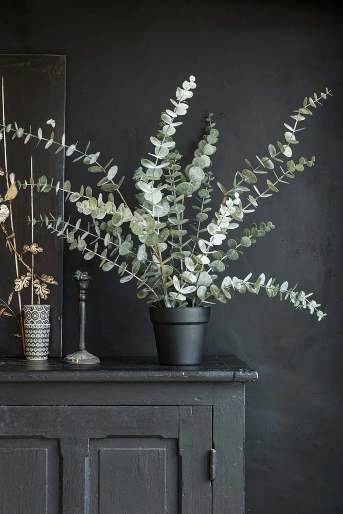 Faux Eucalyptus Plant In Pot