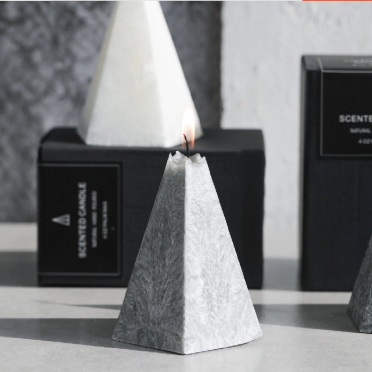 Faux Marble Candle