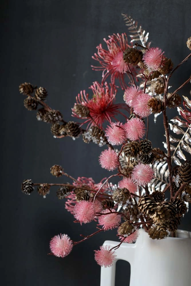 Faux Silver Fern Leaf Stem