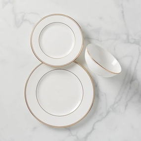 Federal Gold 3-Piece Place Settingmodern kitchen decor ,kitchen dinner set ,dinnerware 
