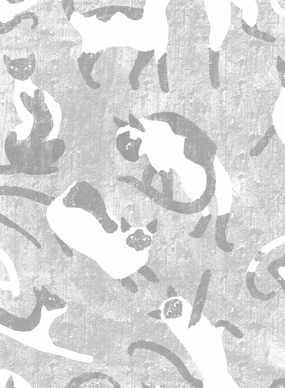 Feline Good, Wallpapernordic minimalist wallpaper