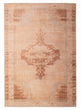 Feliza Cream and Rust Medallion Washable Rugmodern color block patchwork rug