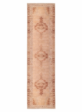 Feliza Cream and Rust Medallion Washable Runner Rugmodern color block patchwork rug