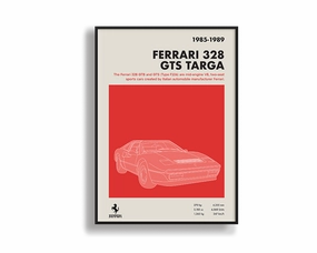 Ferrari 328 GTS Targamodern abstract painting decor