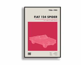Fiat 124 Spider 01nordic style wall decor