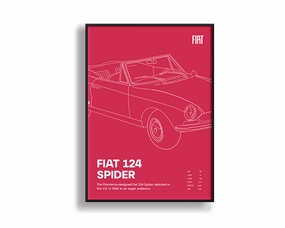 Fiat 124 Spider 02nordic style wall decor
