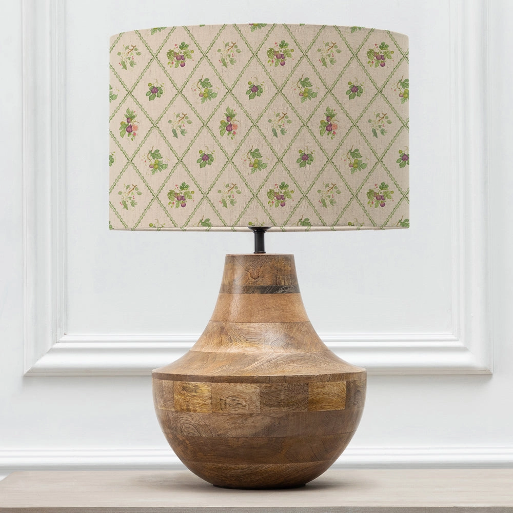 Fig Trellis Eva & Leven Complete Table Lamp Mango/Cream