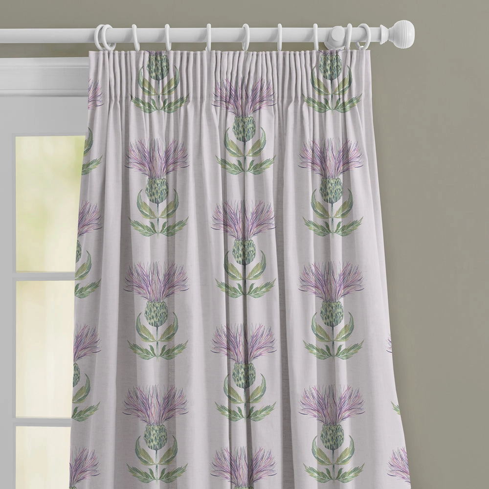 Firth Printed Made to Measure Curtains Granite Cream
