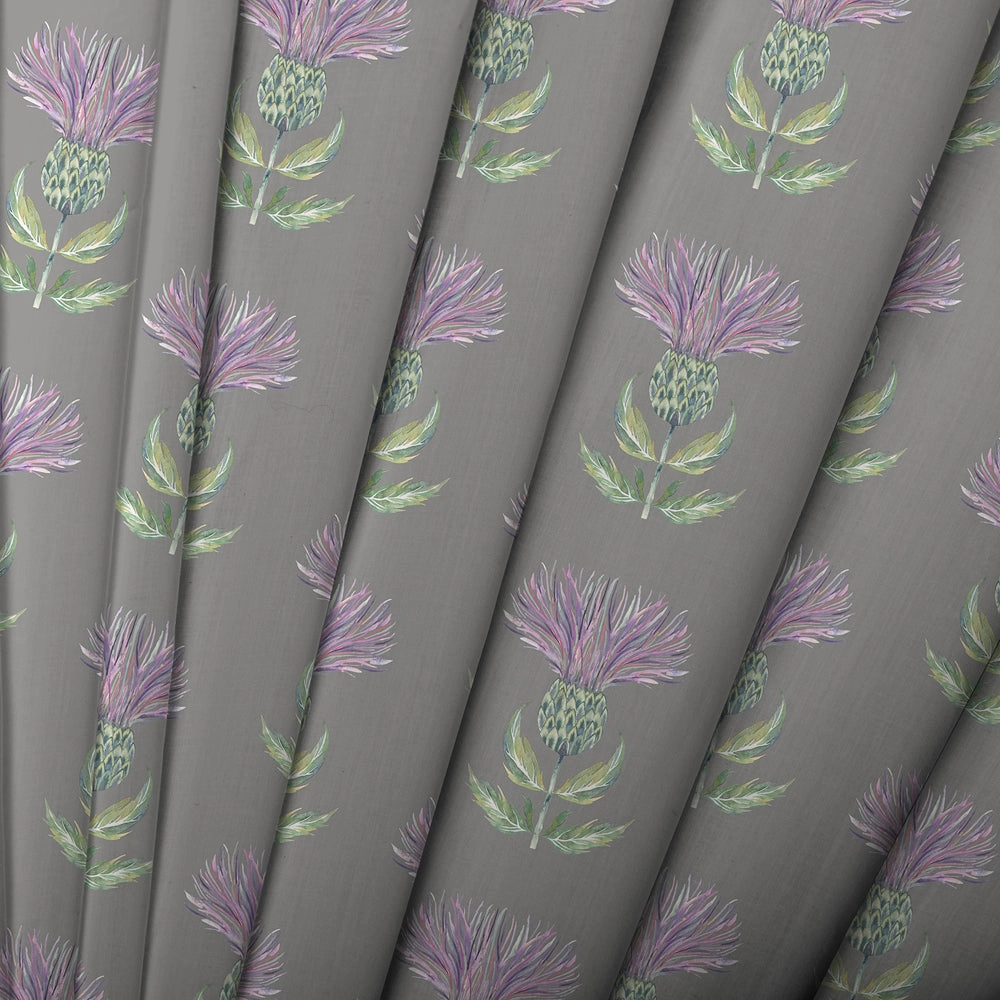 Firth Printed Made to Measure Curtains Granite