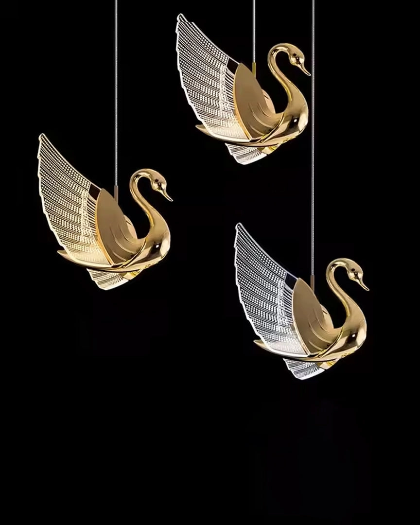 Flamingo Crystal Pendant Light -  Set of 3