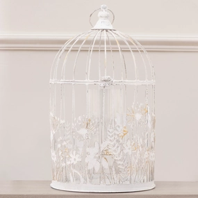 Fleur Et Faune Metal Floral Lantern Whitemodern home decor ,home decor for bedroom 