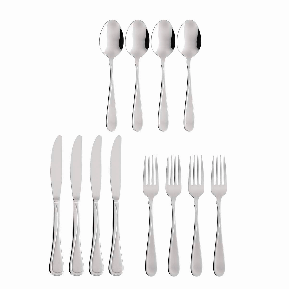 Flight 12 Piece Flatware Seteco-friendly bamboo fiber tableware set 