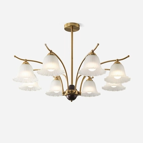 Flora Brass Chandelierrustic chandelier,bedroom chandelier 
