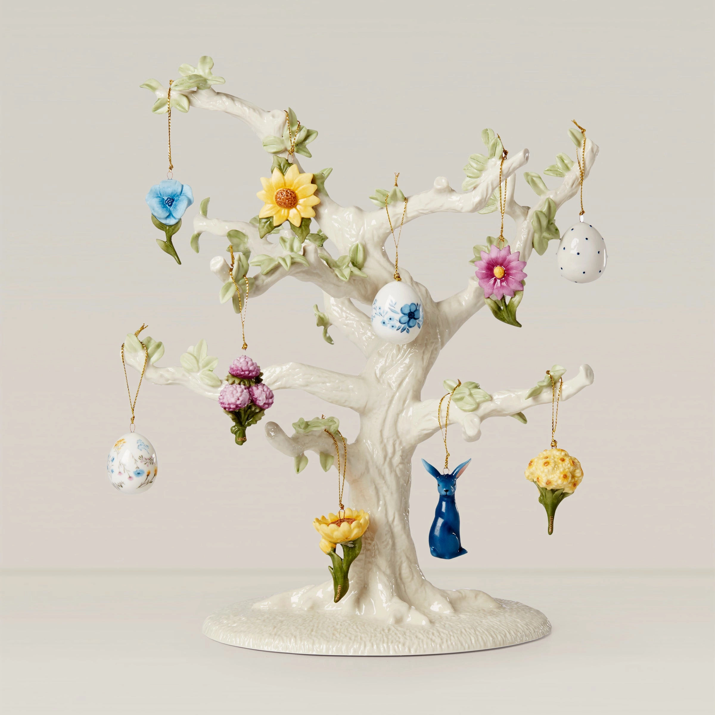 Floral Easter 10-Piece Ornament Set