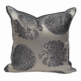 Floral Embroidered Satin Throw Cushionhome decoration ,modern home decor 
