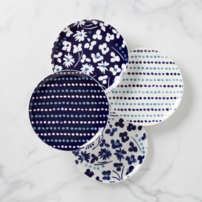 Floral Way Accent Plates - Set of 4modern kitchen decor ,kitchen dinner set ,dinnerware 