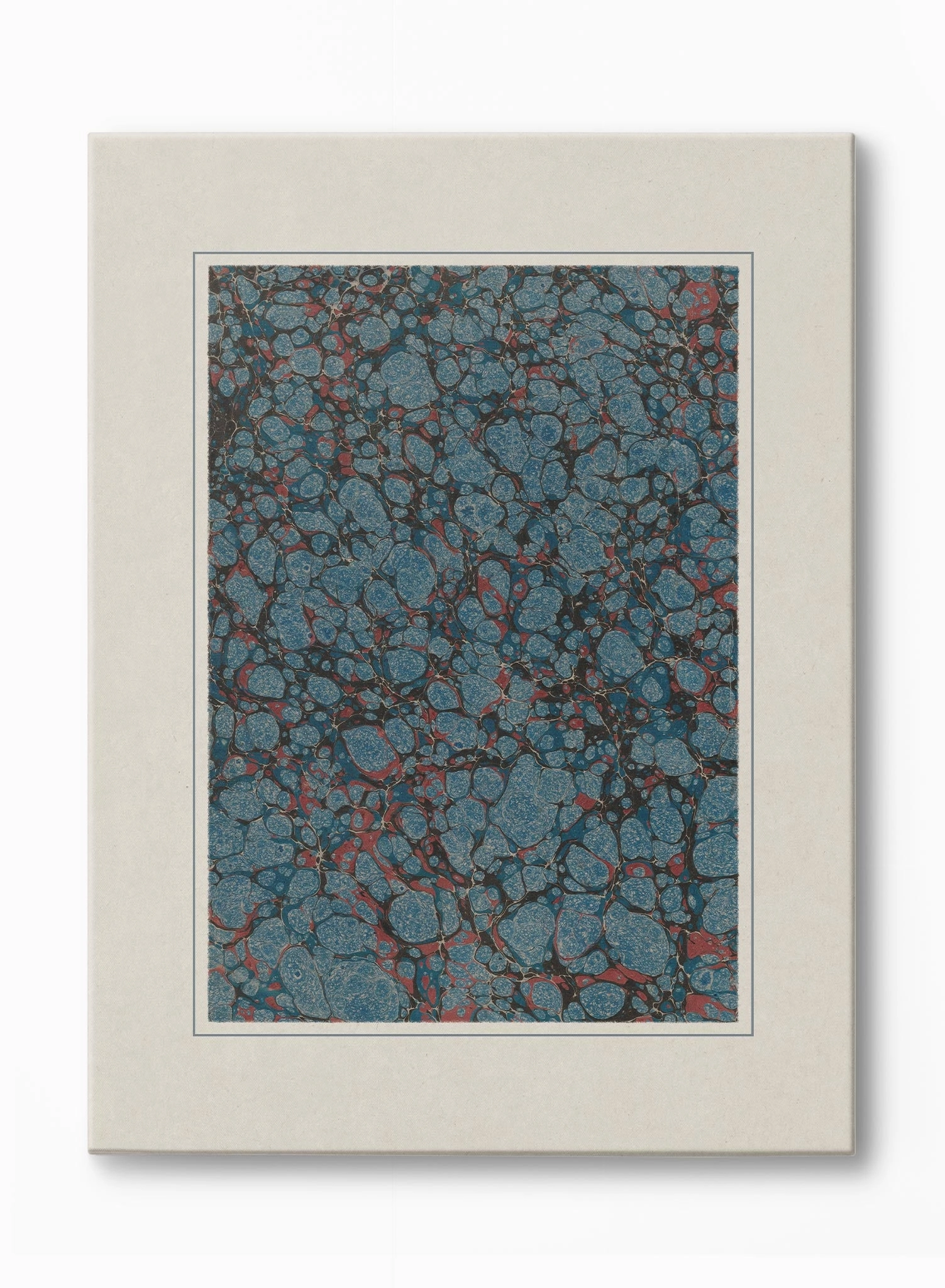 Florentine Marbling in Sapphire, Canvasindoor decorative canvas print