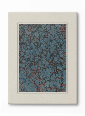 Florentine Marbling in Sapphire, Canvasindoor decorative canvas print