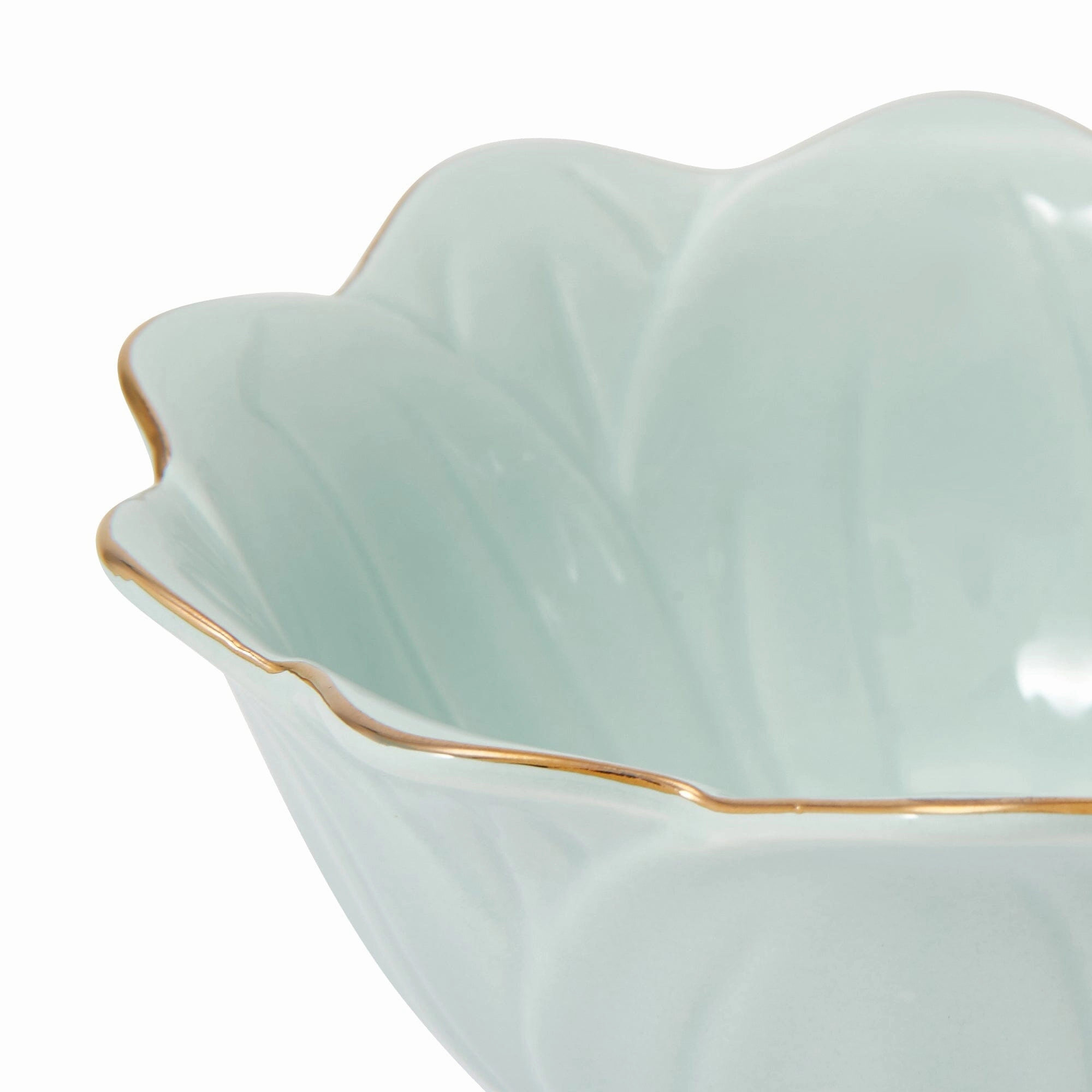 Flower Motif Bowl  Blue