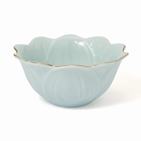 Flower Motif Bowl  Bluehand-painted ceramic bowl