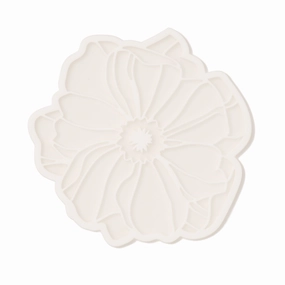 Flower Peony Coaster Whitewaterproof oil-proof tablecloth