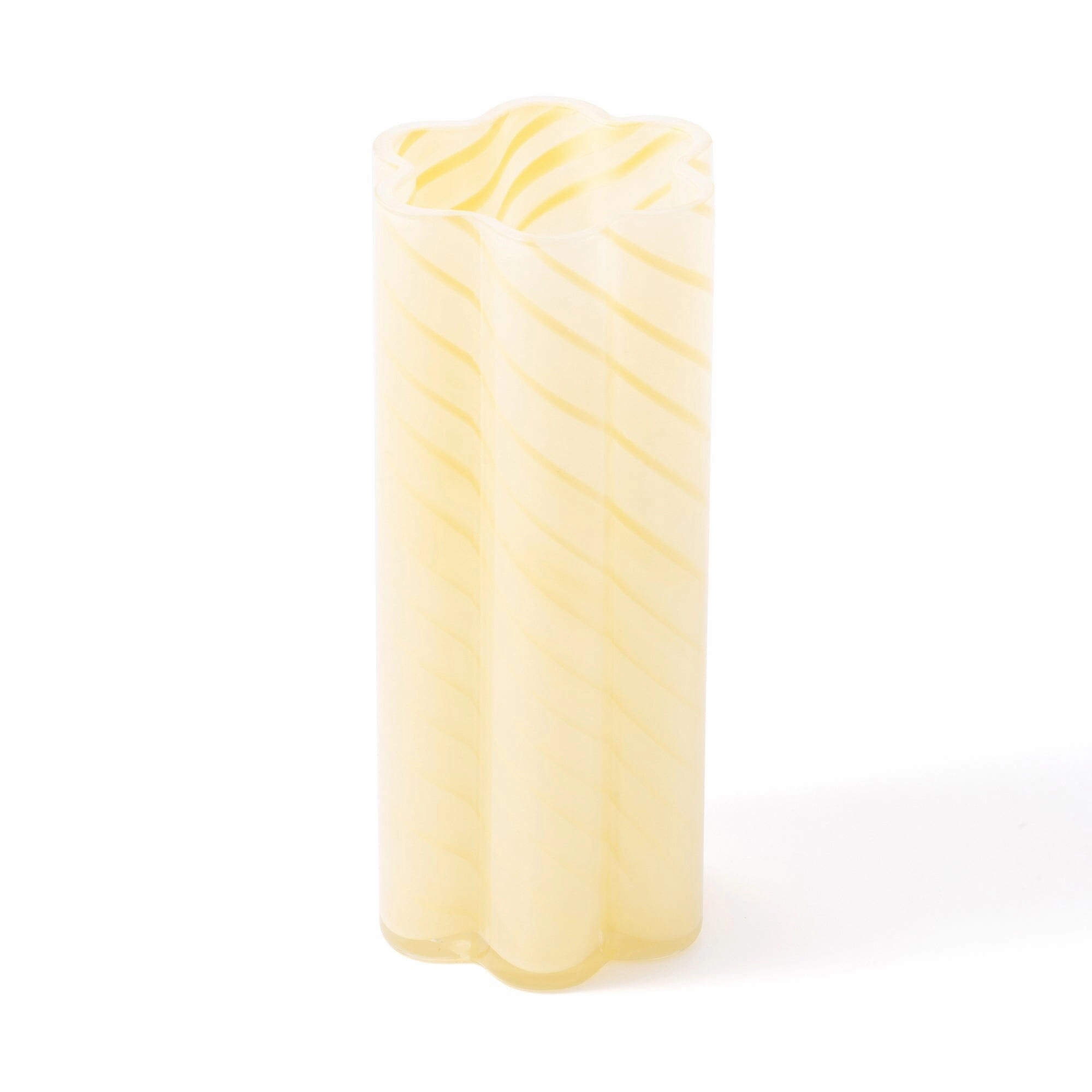 Flower Stripe Flower Vase Light Yellownordic minimalist vase