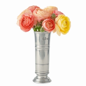 Footed Cylinder Vase - 7" Tallnordic minimalist vase
