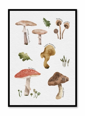Foraging Mushrooms, Posterpop culture themed posters