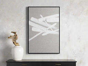 Format I Framed Linen Paintingnordic style wall decor