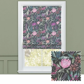 Fortazela Printed Cotton Made to Measure Roman Blinds Onyxhome decor ,wall decor 