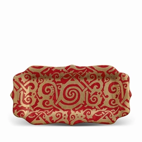 Fortuny Maori Rectangular Platternordic style desktop ornaments