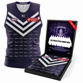 Fremantle Dockers 2025 Squad Signed Guernseyhandmade souvenirs