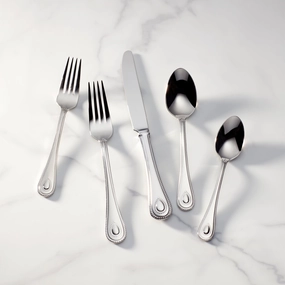 French Perle 65 Piece Flatware Setthanksgiving decor ,thanksgiving centerpiece 