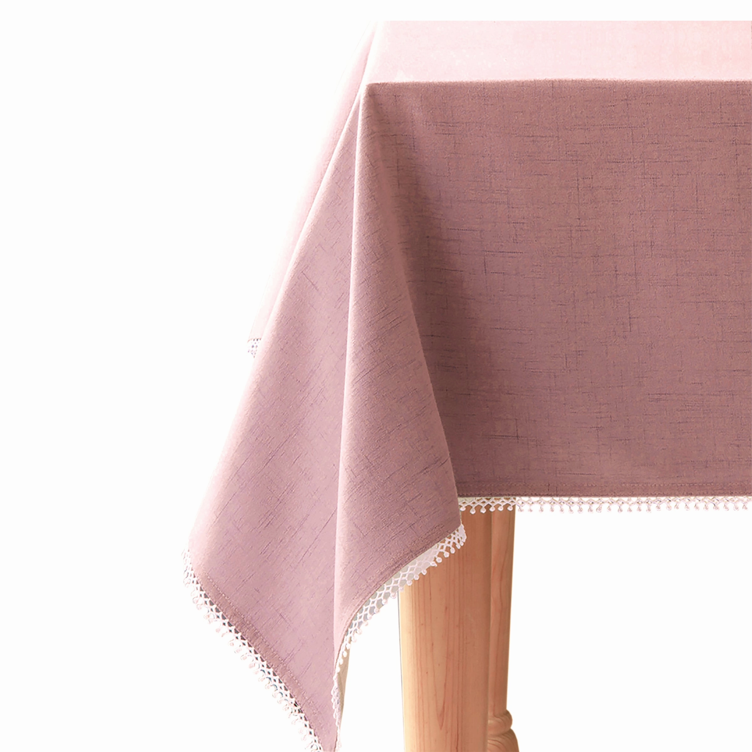 French Perle Blush 60X84 Tableclothvalentine's day decorations ,valentine's centerpiece 