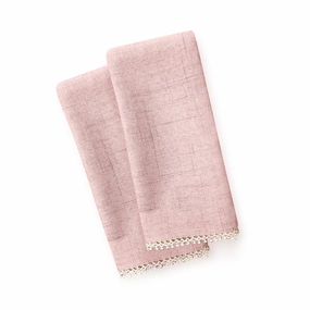 French Perle Blush Dinner Napkins - Set Of 2valentine's day decorations ,valentine's centerpiece 