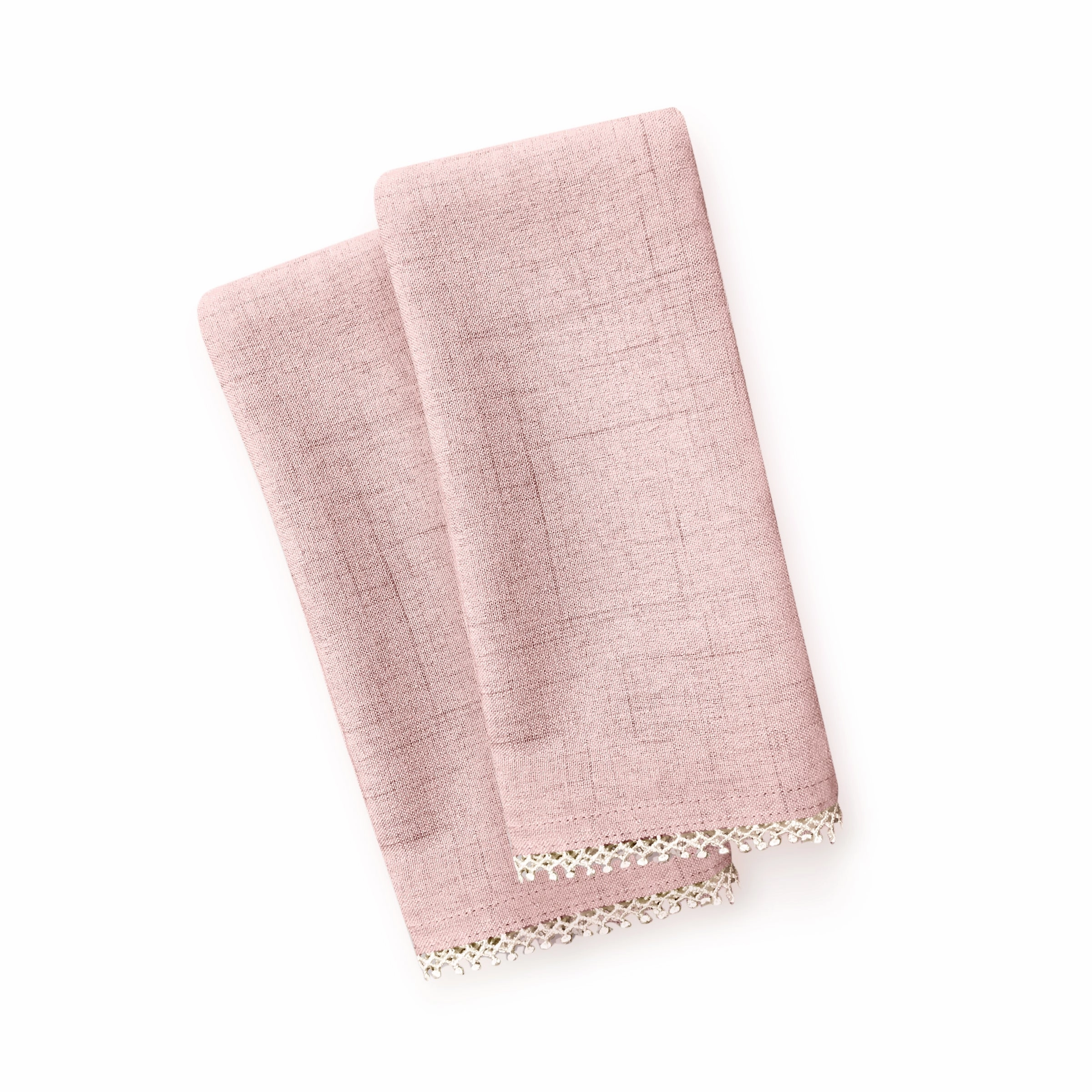 French Perle Blush Dinner Napkins - Set Of 2valentine's day decorations ,valentine's centerpiece 