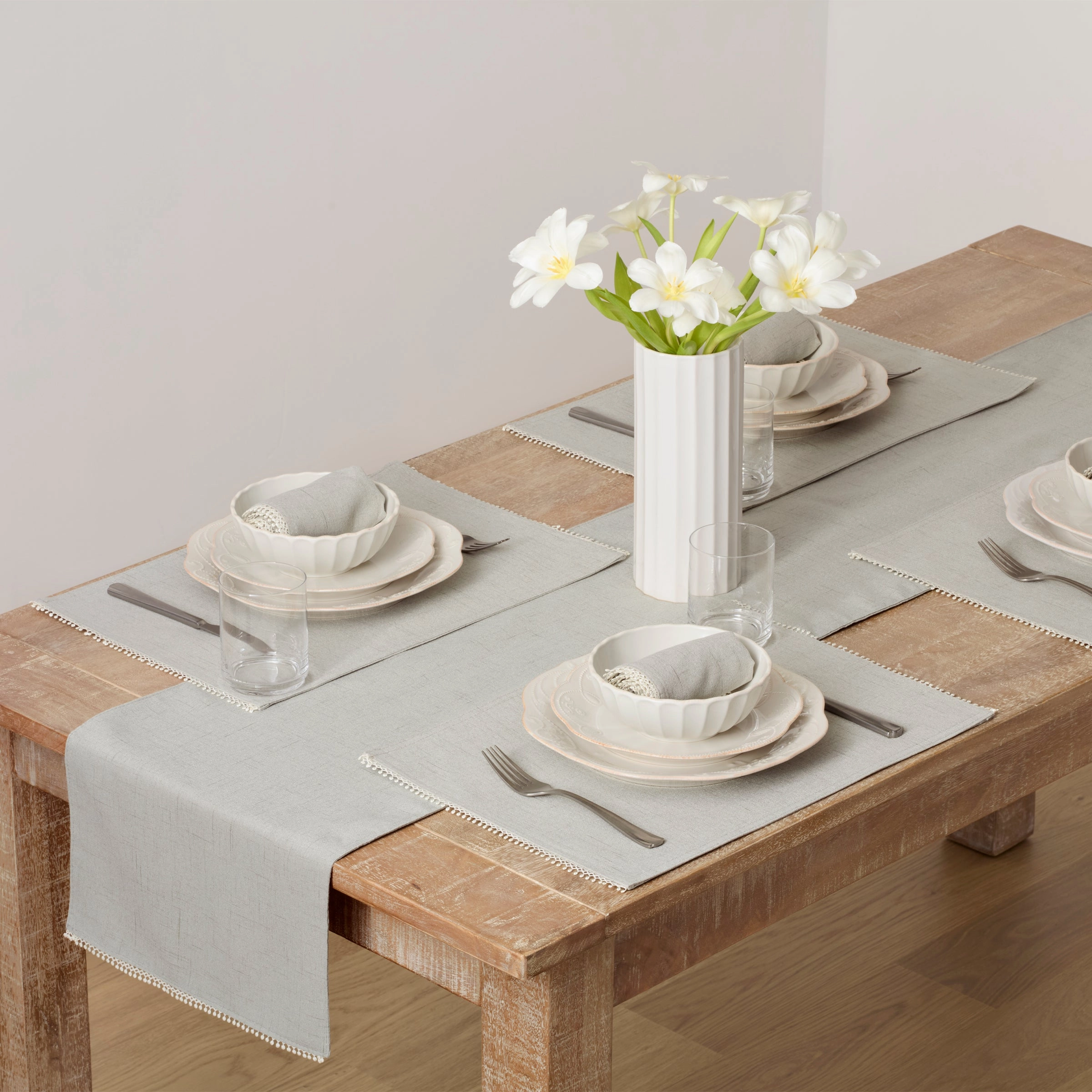 French Perle Dove Grey 13X19 Placemat