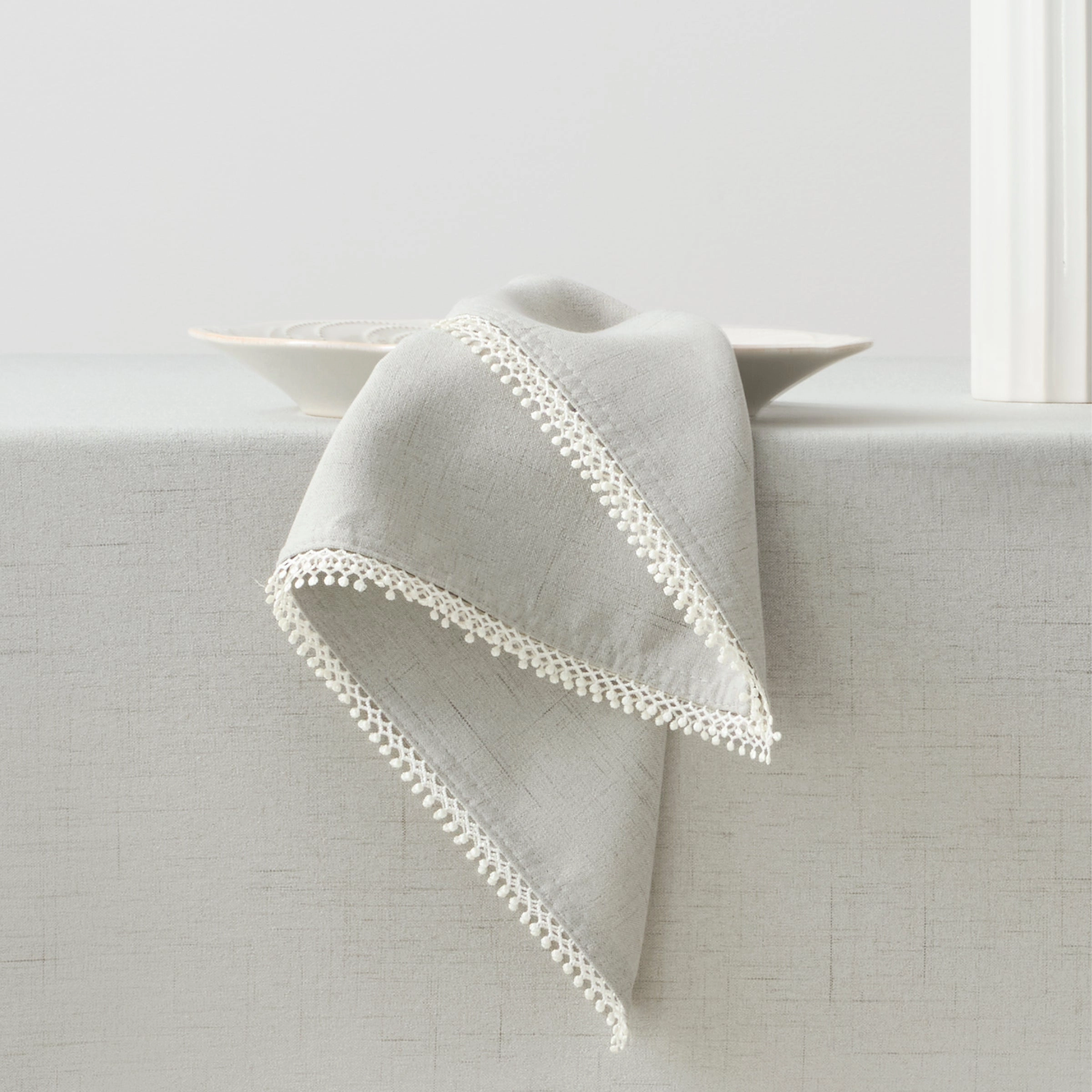 French Perle Dove Grey 19X19 Napkinhalloween party decor ,outdoor halloween decor 