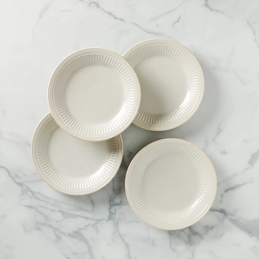 French Perle Groove Dinner Plates - Set of 4thanksgiving decor ,thanksgiving centerpiece 