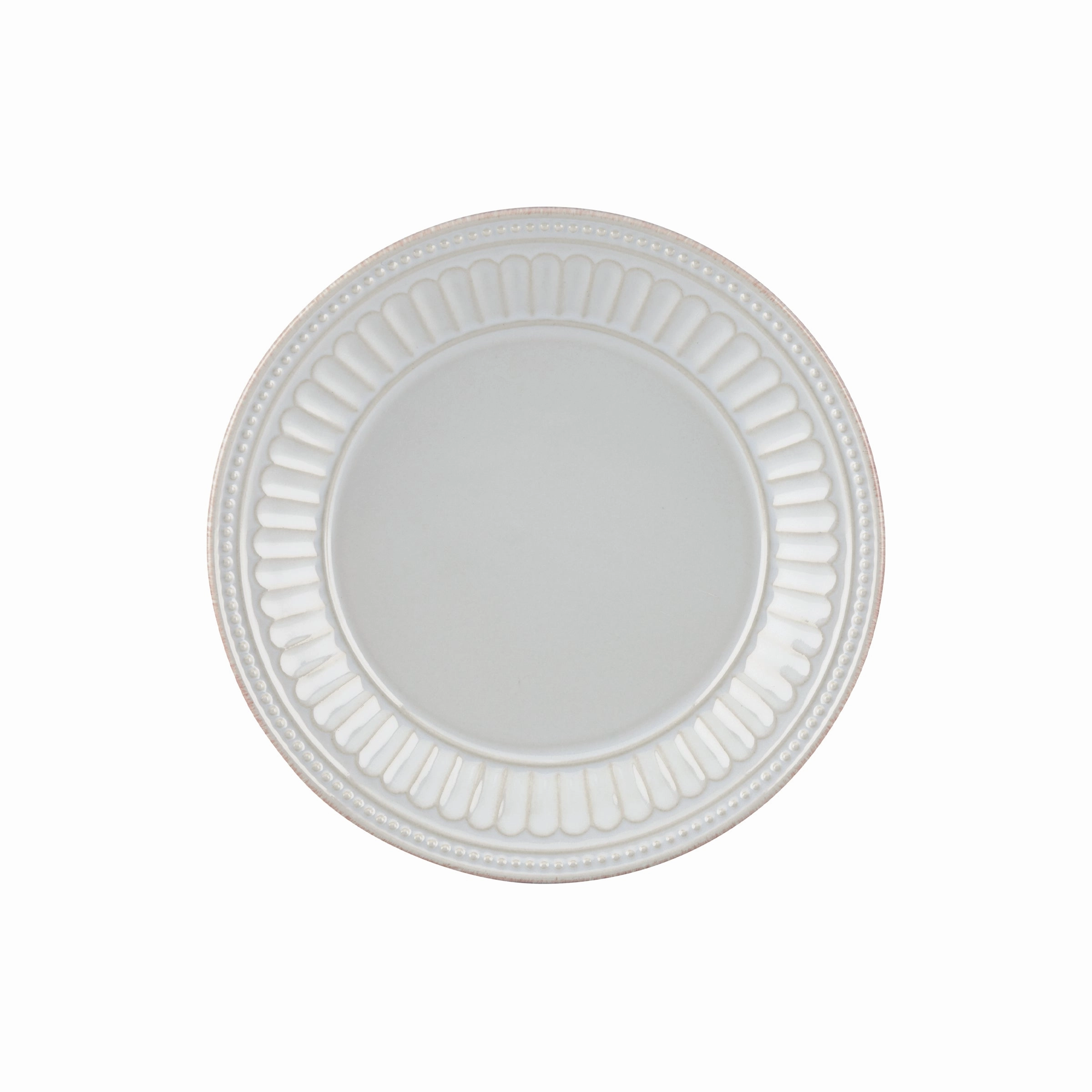 French Perle Groove Dove Dessert Platemodern kitchen decor ,kitchen dinner set ,dinnerware 
