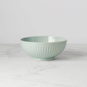 French Perle Groove Ice Blue Medium Bowlthanksgiving decor ,thanksgiving centerpiece 